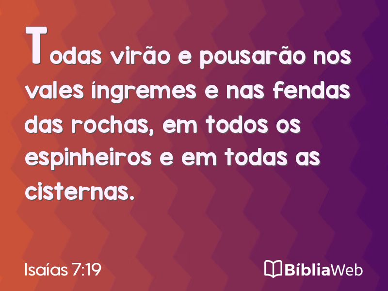 Isaías 7:19 em imagem para compartilhar