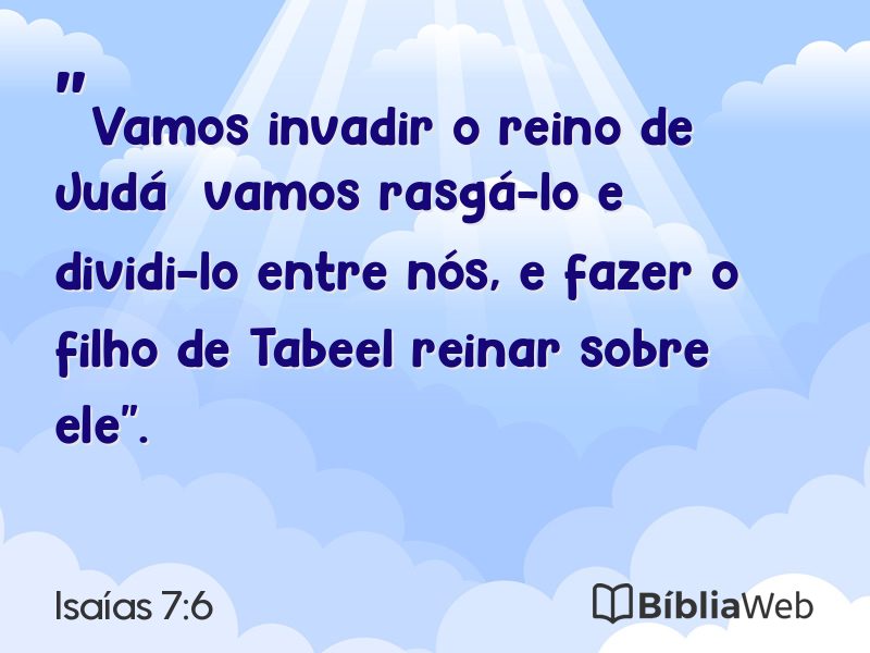 Isaías 7:6 em imagem para compartilhar