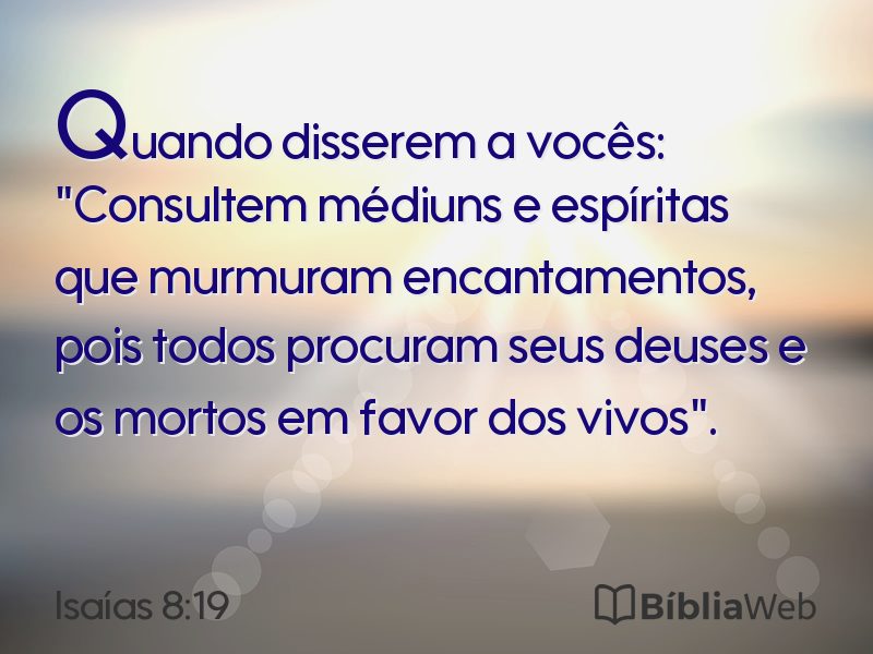 Isaías 8:19 em imagem para compartilhar