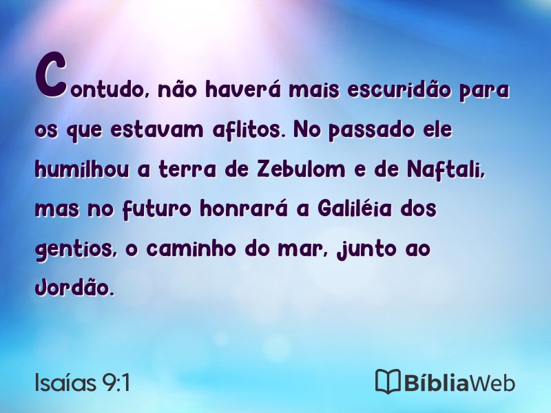 Isaías 9:1 em imagem para compartilhar