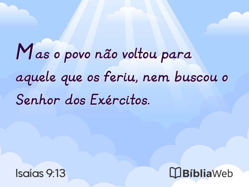 Isaías 9:13 em imagem para compartilhar
