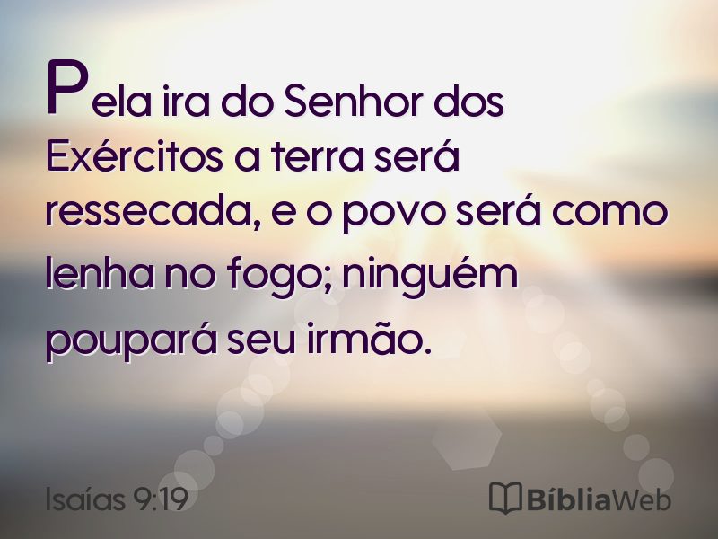 Isaías 9:19 em imagem para compartilhar