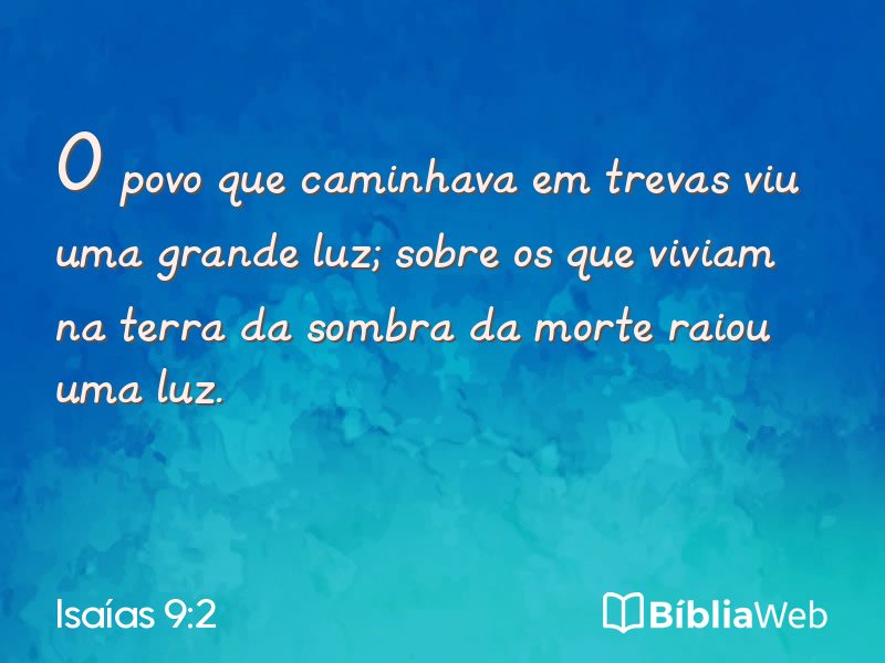 Isaías 9:2 em imagem para compartilhar
