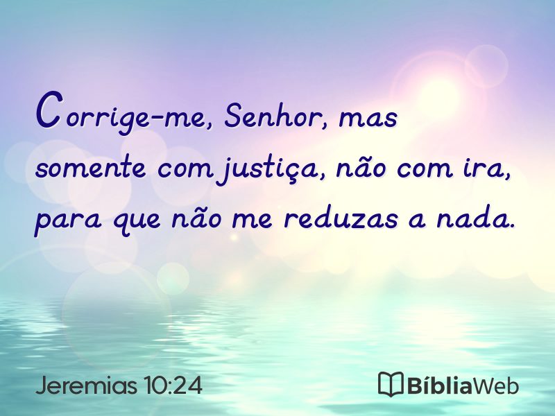Jeremias 10:24 em imagem para compartilhar