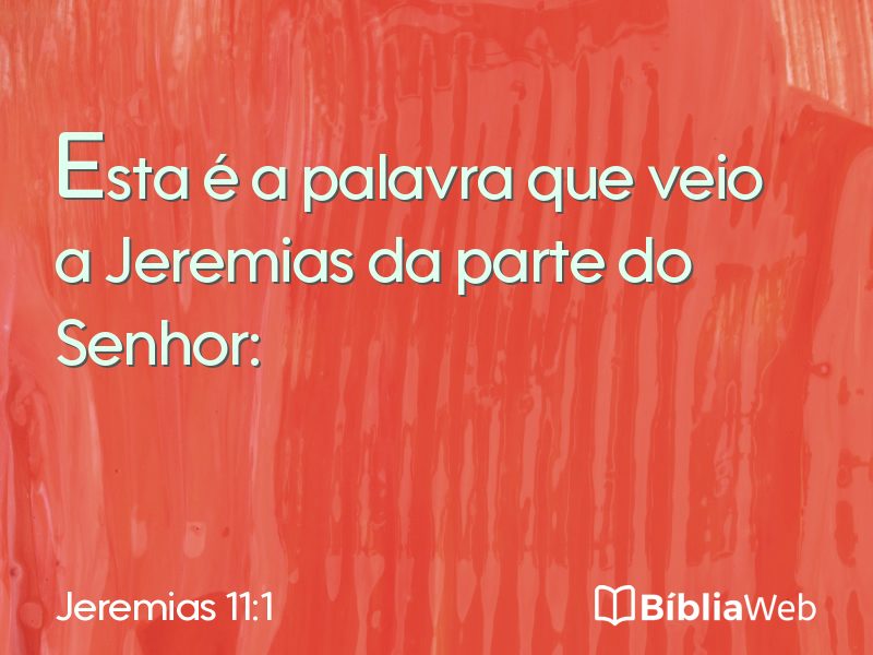Jeremias 11:1 em imagem para compartilhar