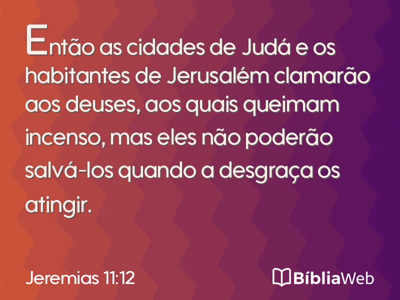 Jeremias 11:12 em imagem para compartilhar