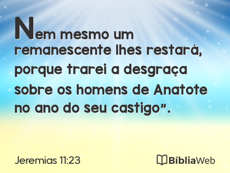 Jeremias 11:23 em imagem para compartilhar