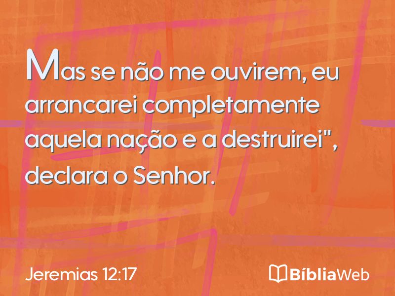 Jeremias 12:17 em imagem para compartilhar