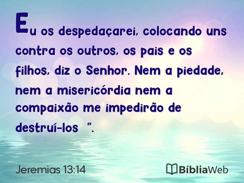 Jeremias 13:14 em imagem para compartilhar
