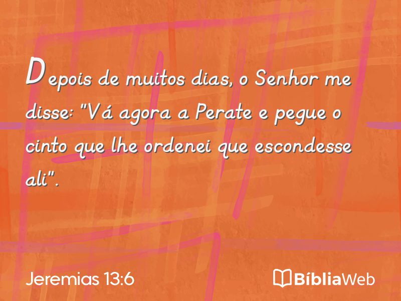 Jeremias 13:6 em imagem para compartilhar