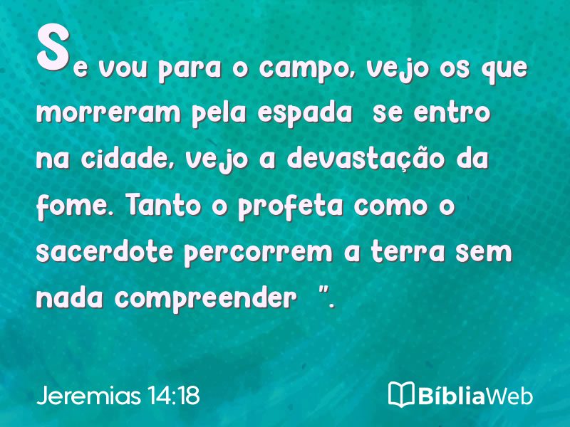 Jeremias 14:18 em imagem para compartilhar