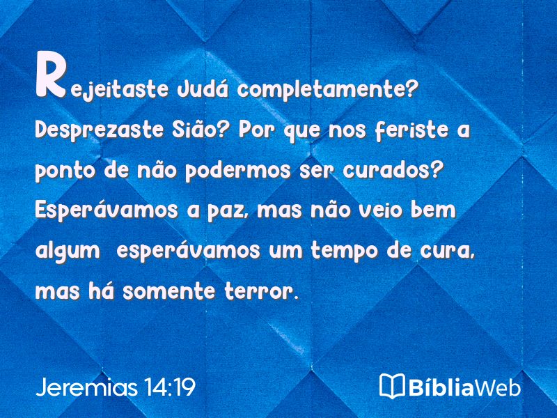 Jeremias 14:19 em imagem para compartilhar