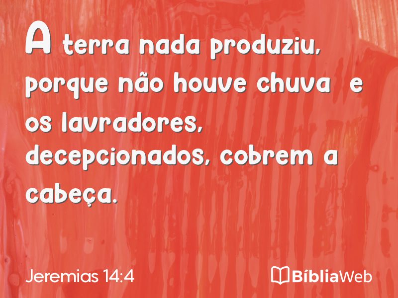 Jeremias 14:4 em imagem para compartilhar