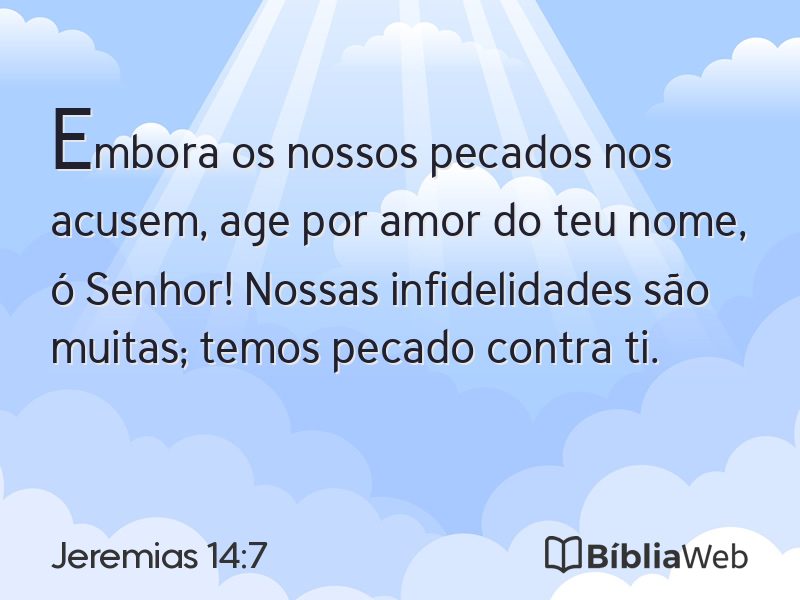 Jeremias 14:7 em imagem para compartilhar