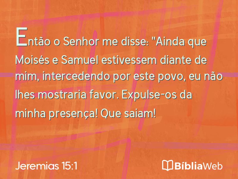 Jeremias 15:1 em imagem para compartilhar