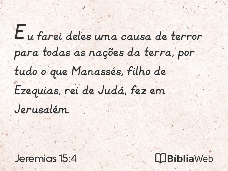 Jeremias 15:4 em imagem para compartilhar