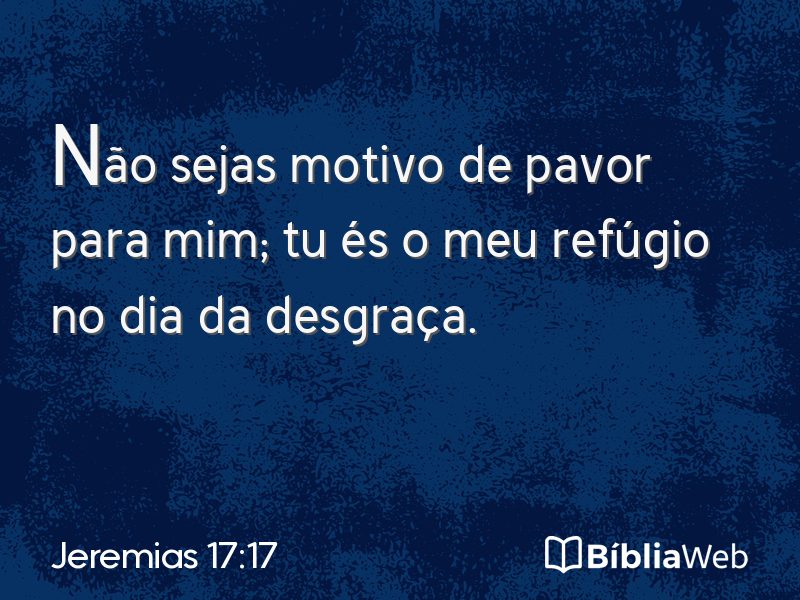 Jeremias 17:17 em imagem para compartilhar