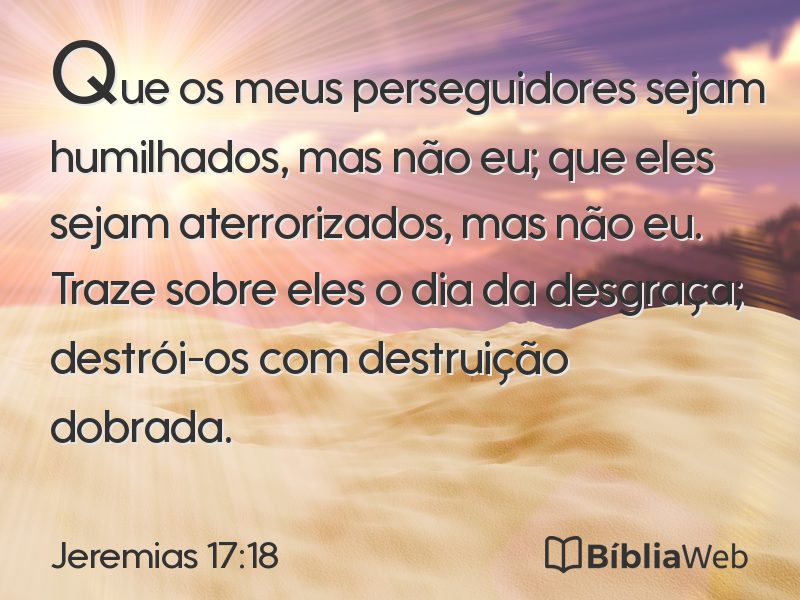 Jeremias 17:18 em imagem para compartilhar