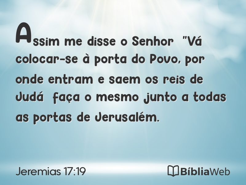 Jeremias 17:19 em imagem para compartilhar