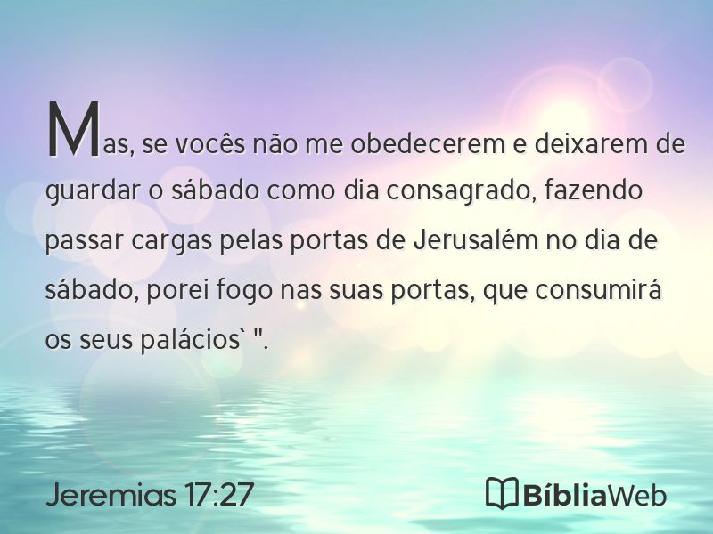 Jeremias 17:27 em imagem para compartilhar