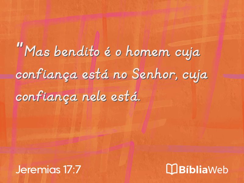 Jeremias 17:7 em imagem para compartilhar