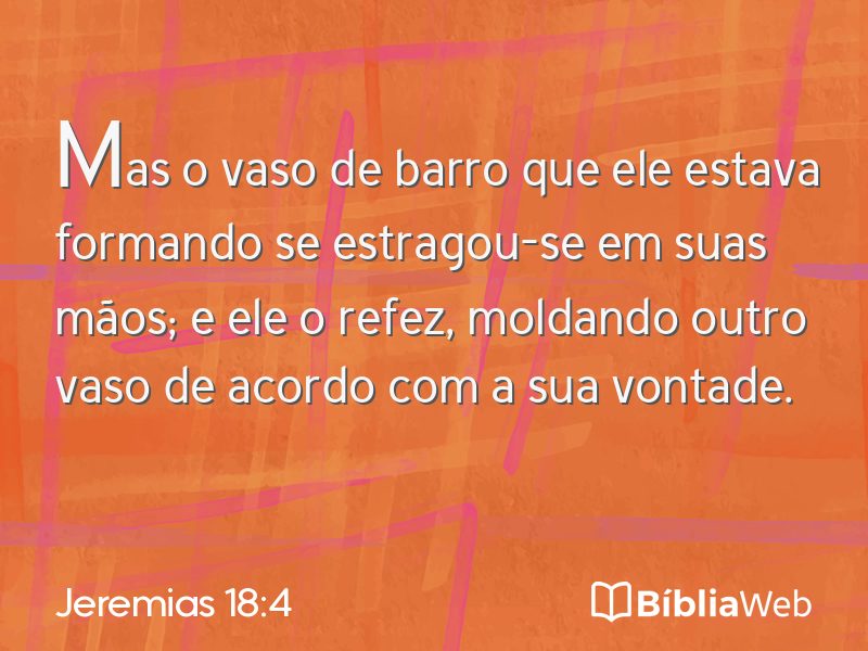Jeremias 18:4 em imagem para compartilhar