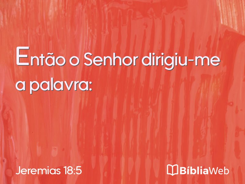 Jeremias 18:5 em imagem para compartilhar