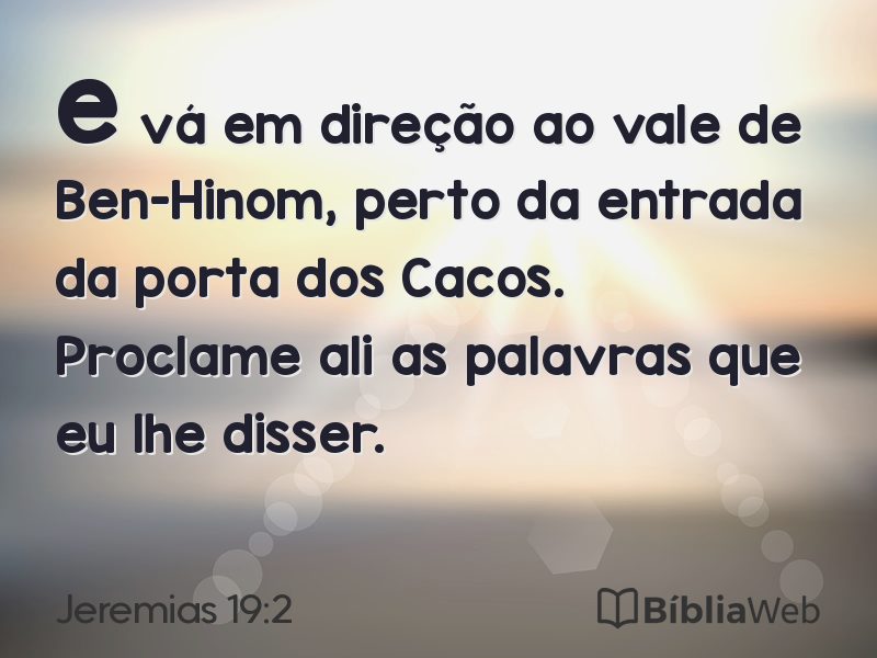 Jeremias 19:2 em imagem para compartilhar