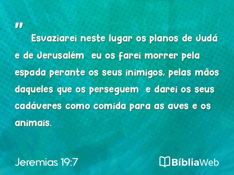 Jeremias 19:7 em imagem para compartilhar