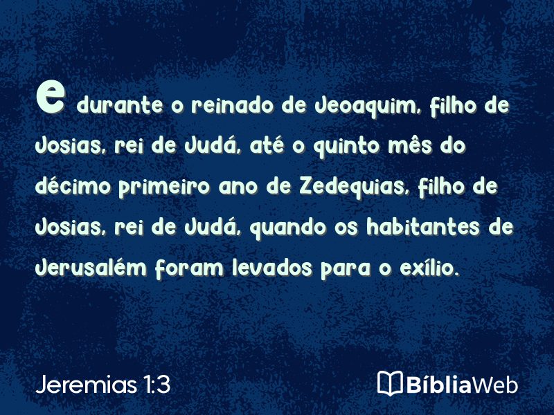 Jeremias 1:3 em imagem para compartilhar