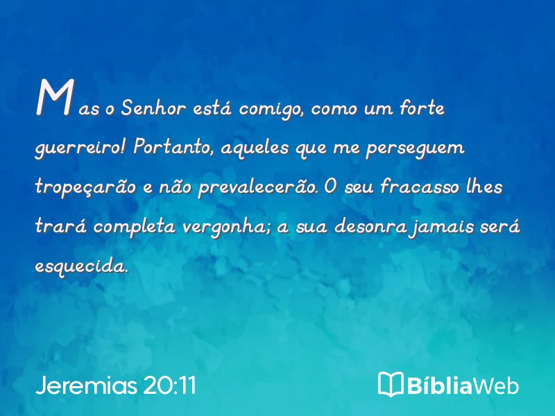 Jeremias 20:11 em imagem para compartilhar