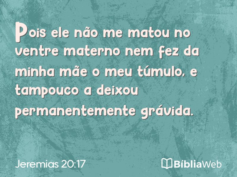 Jeremias 20:17 em imagem para compartilhar
