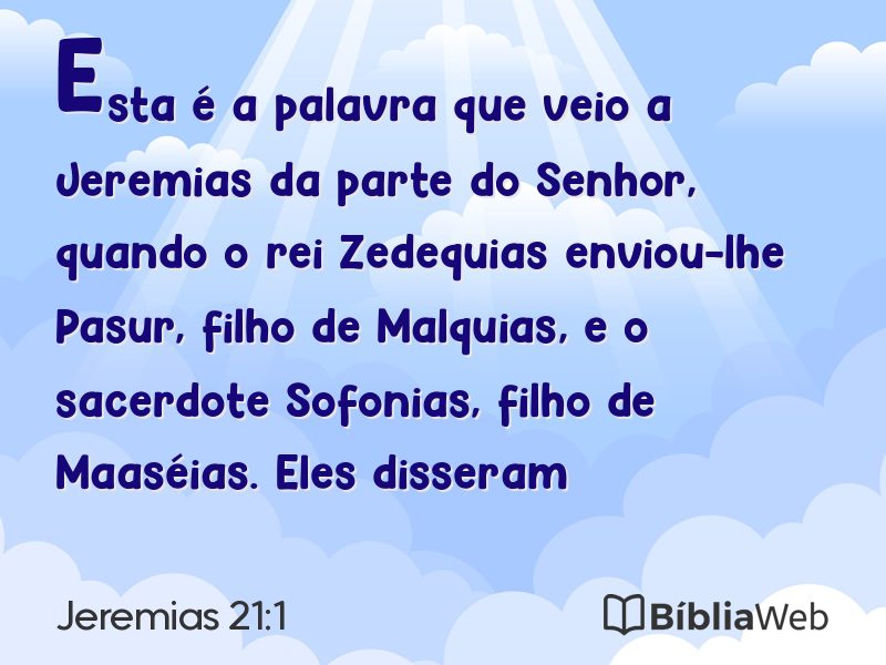 Jeremias 21:1 em imagem para compartilhar