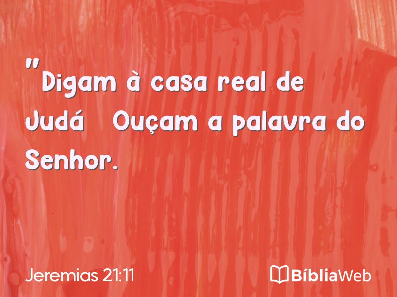 Jeremias 21:11 em imagem para compartilhar