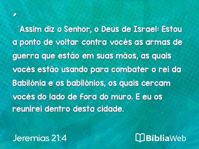 Jeremias 21:4 em imagem para compartilhar