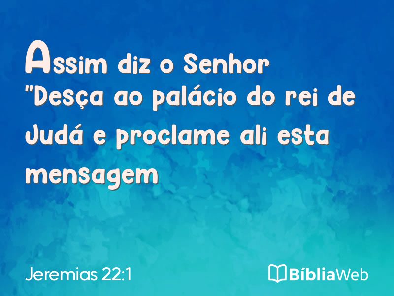 Jeremias 22:1 em imagem para compartilhar