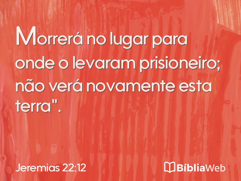 Jeremias 22:12 em imagem para compartilhar