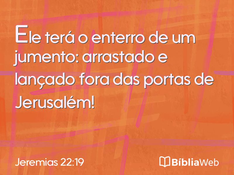 Jeremias 22:19 em imagem para compartilhar