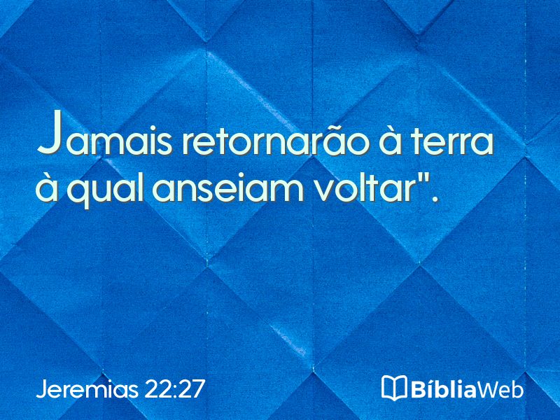 Jeremias 22:27 em imagem para compartilhar