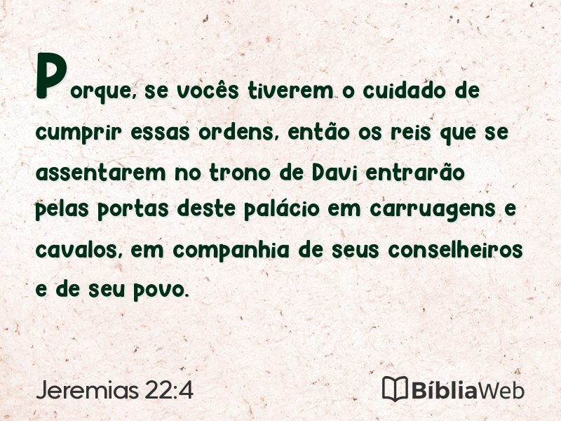 Jeremias 22:4 em imagem para compartilhar