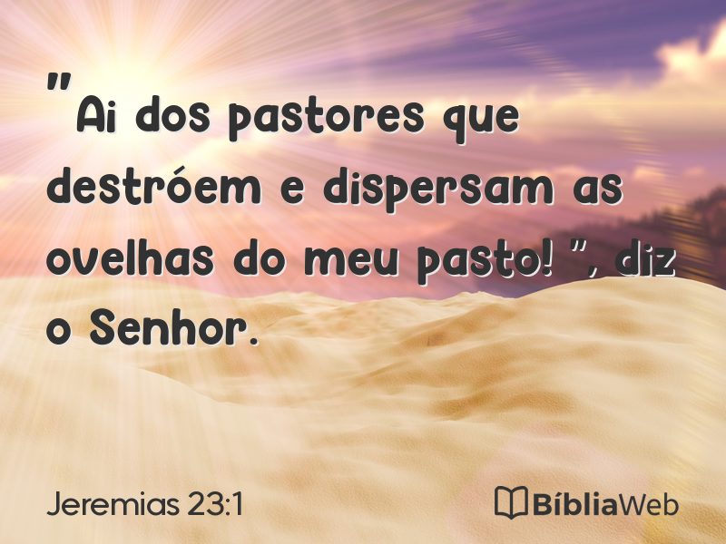 Jeremias 23:1 em imagem para compartilhar