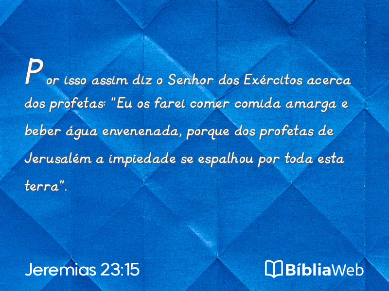 Jeremias 23:15 em imagem para compartilhar