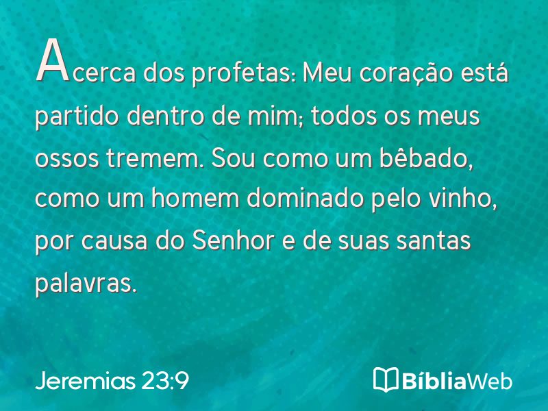 Jeremias 23:9 em imagem para compartilhar