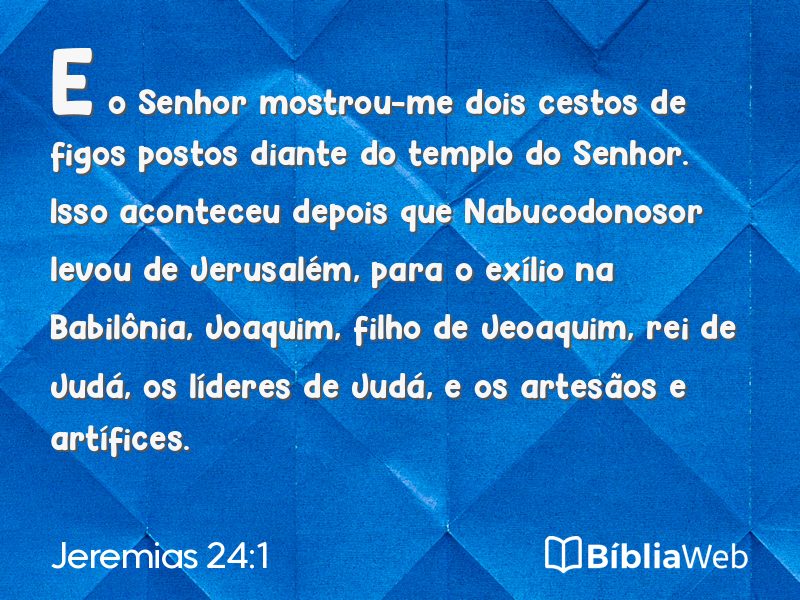 Jeremias 24:1 em imagem para compartilhar