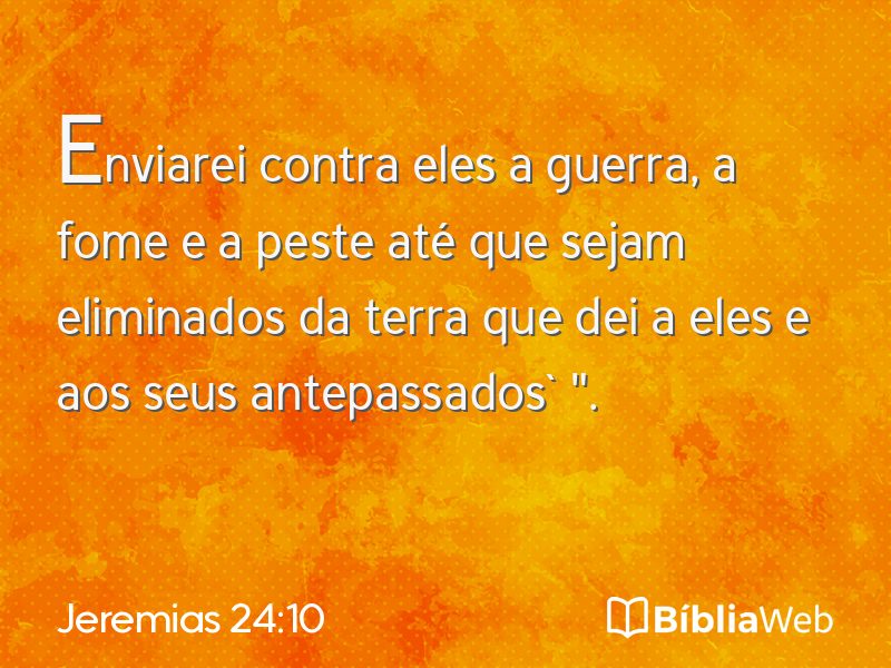 Jeremias 24:10 em imagem para compartilhar