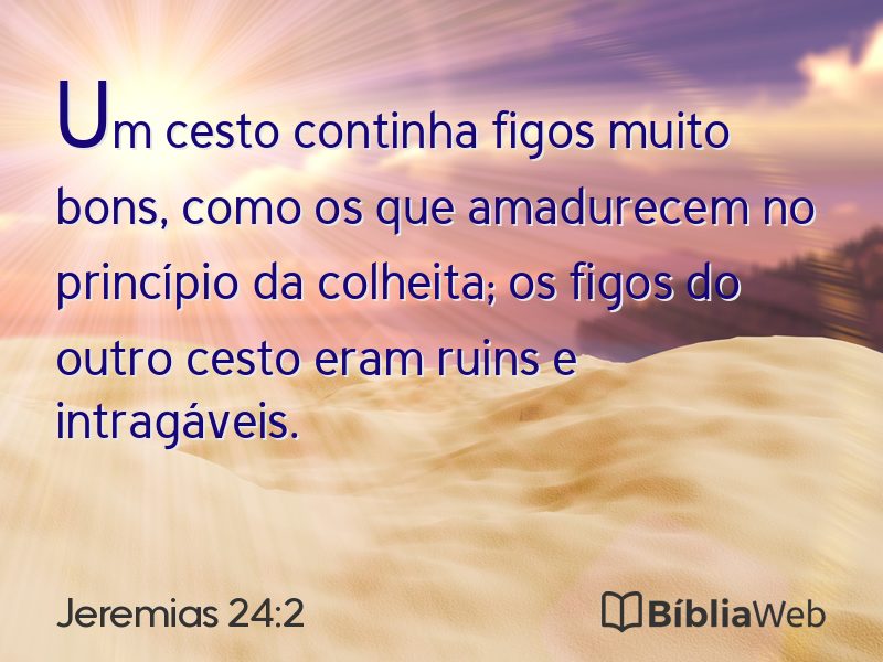 Jeremias 24:2 em imagem para compartilhar