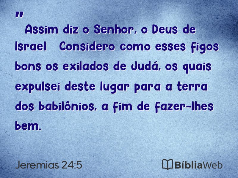 Jeremias 24:5 em imagem para compartilhar