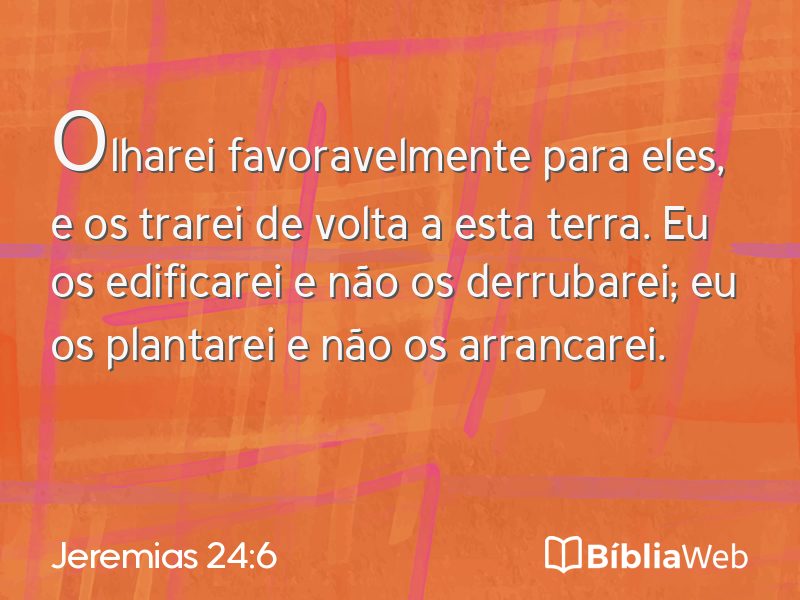 Jeremias 24:6 em imagem para compartilhar