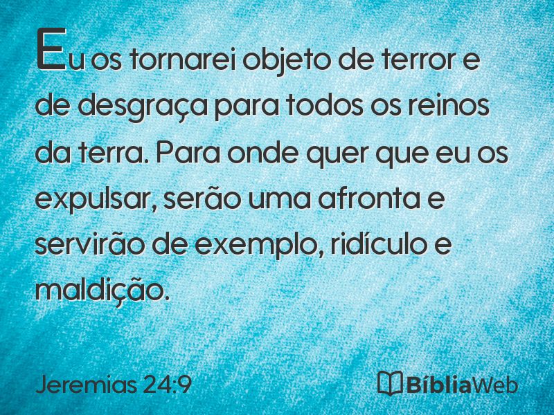 Jeremias 24:9 em imagem para compartilhar