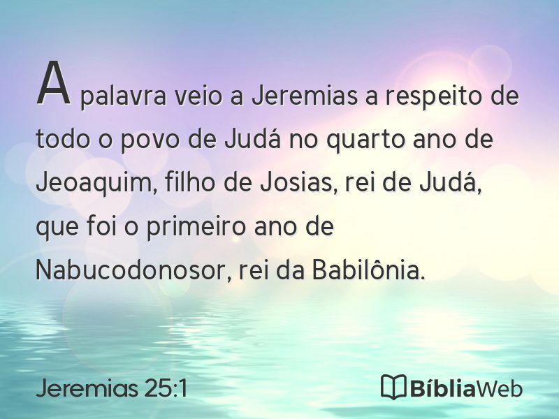 Jeremias 25:1 em imagem para compartilhar